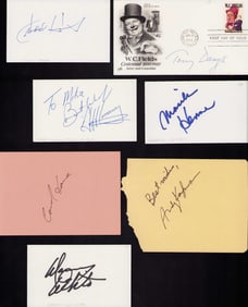 Taxi cast set of signatures