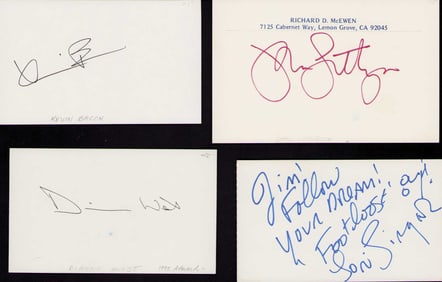 Footloose cast set of signatures