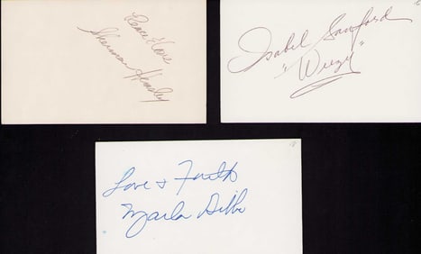 Jeffersons cast set of signatures