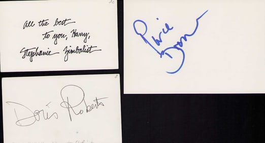 Remington Steele cast set of signatures