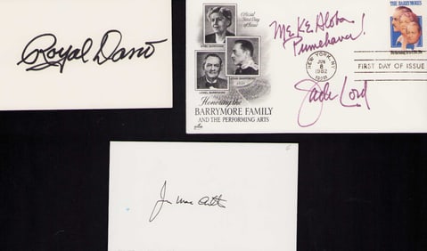 Hawaii 5-0 cast set of signatures
