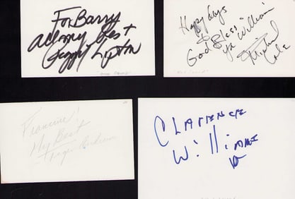 Mod Squad cast set of signatures