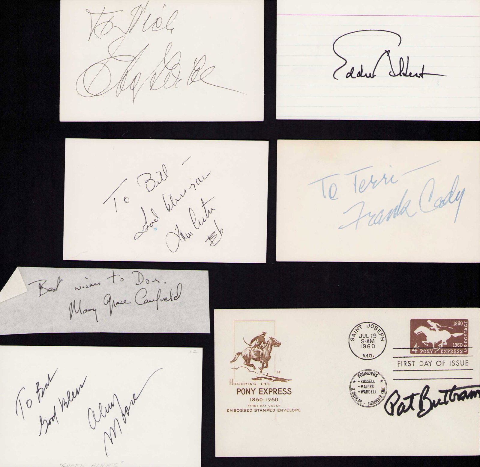 Green Acres cast set of signatures (1 of 1)