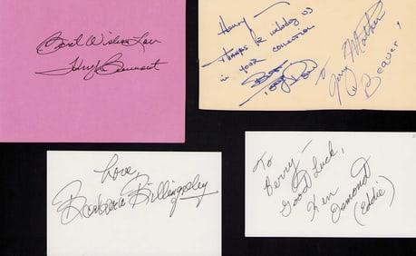 Leave it to Beaver cast set of signatures