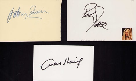 Lawrence of Arabia cast set of signatures