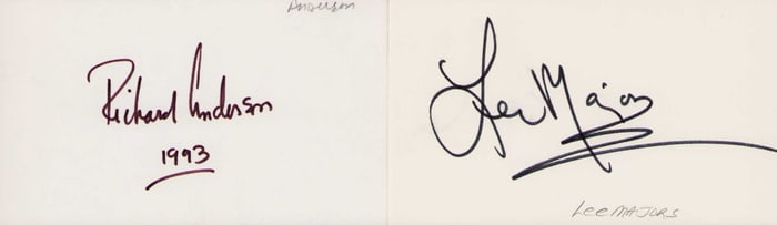 Six Million Dollar Man set of signatures