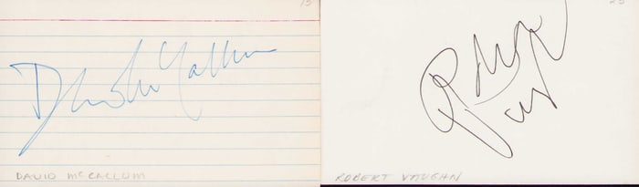 Man from UNCLE set of signatures