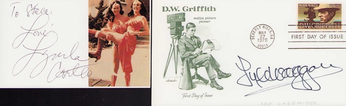 Wonder Woman set of signaturess