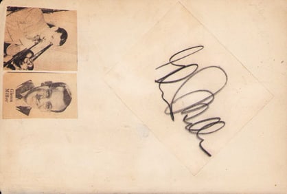 Glenn Miller signed page