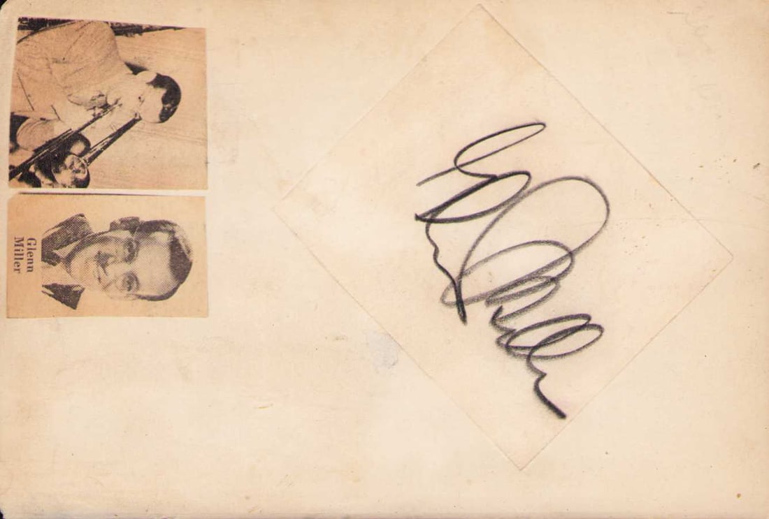Glenn Miller signed page (1 of 1)