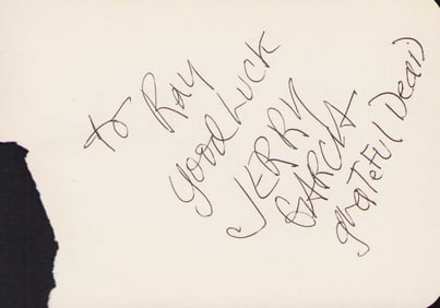 Jerry Garcia Grateful Dead signature
