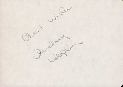 Audrey Hepburn signature