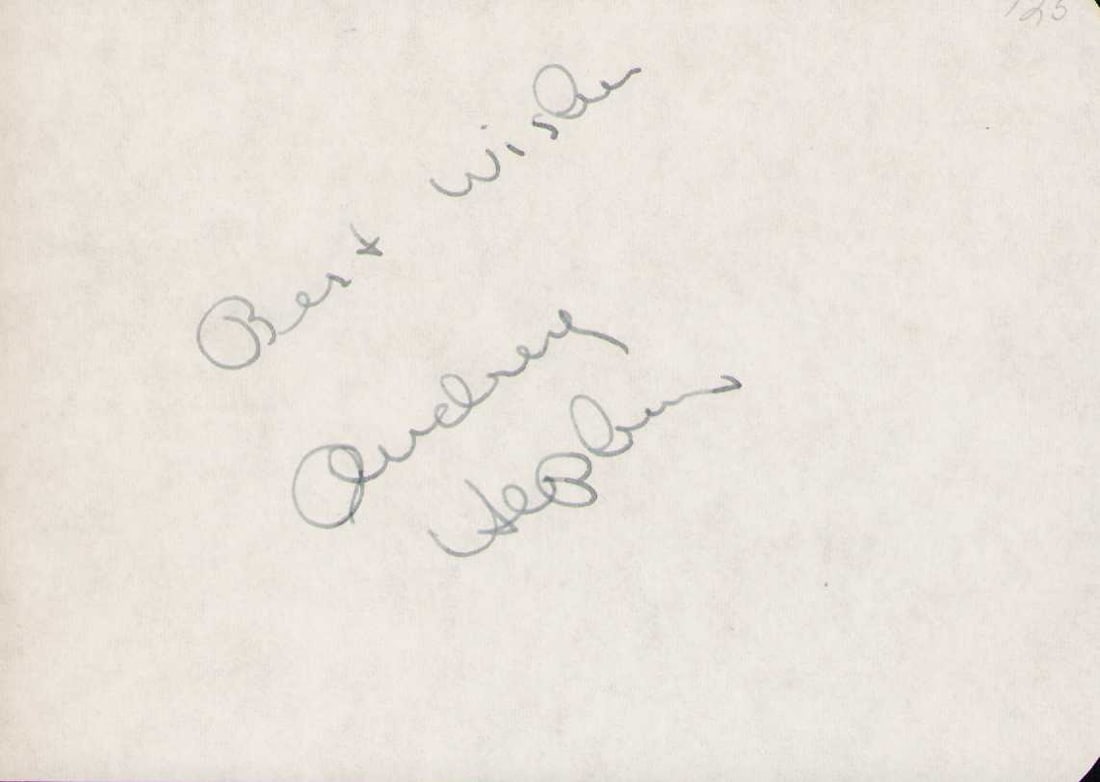 Audrey Hepburn signature (1 of 1)