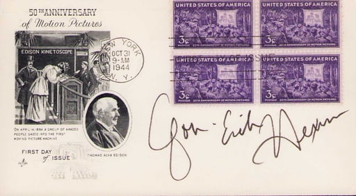 Jon Erik Hexum signed FDC