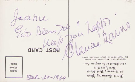 Claude Rains signature