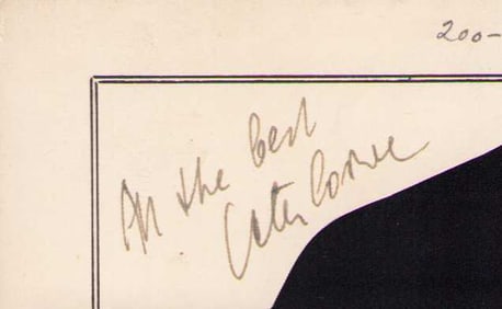 Peter Lorre signature
