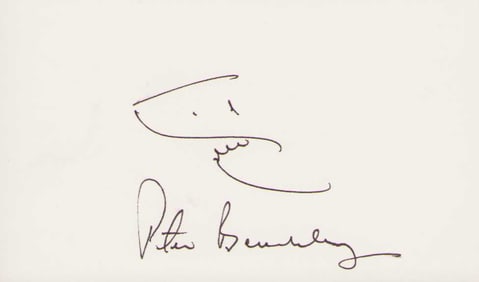 Peter Benchely signed FDC with sketch