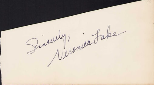 Veronica Lake signature