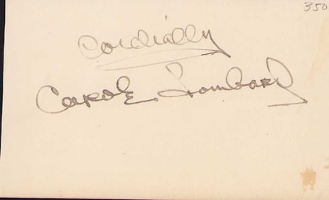 Carole Lombard signature
