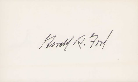 Gerald R Ford signature