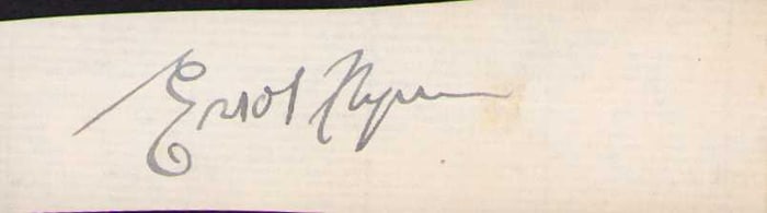Errol Flynn signature