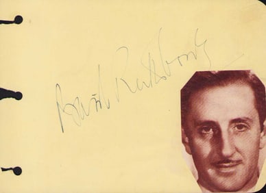 Basil Rathbone signature