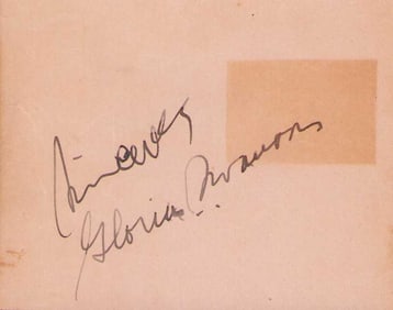 Gloria Swanson signature