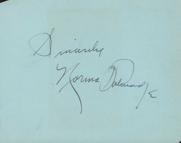 Norma Talmadge signature