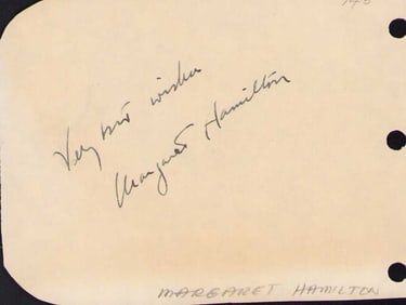 Margaret Hamilton signature Wiz of Oz