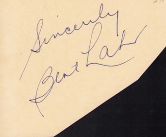 Bert Lahr signature Wiz of Oz