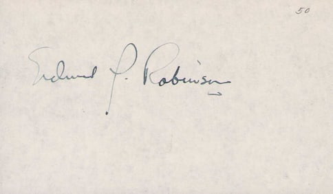 Edward G Robinson signature