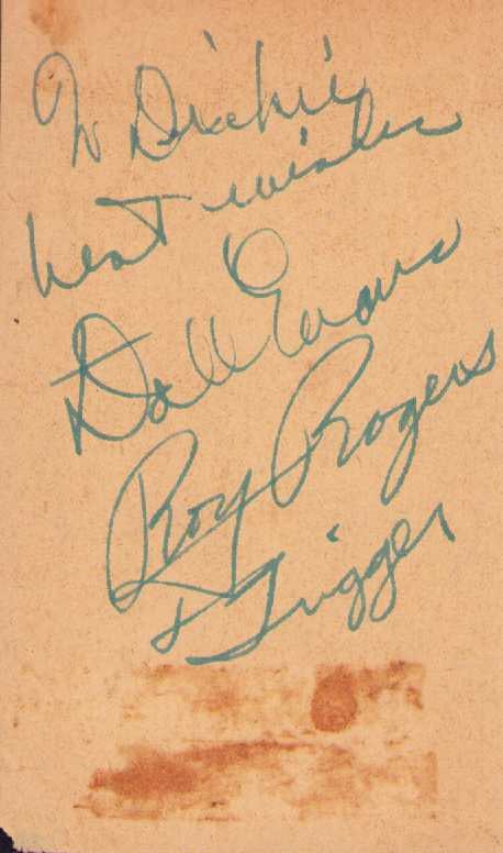 Roy and Dale Rogers signature (1 of 1)