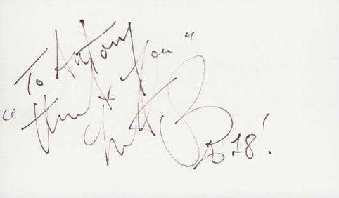 Charlie Watts Rolling Stones signature