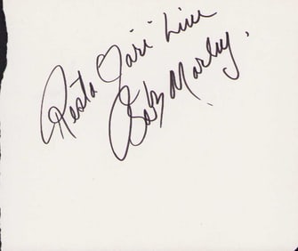 Bob Marley signature