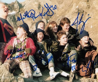 Goonies cast signed photo