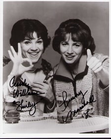 Laverne and Shirley signed photo