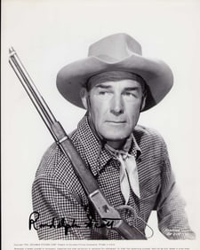 Randolph Scott signed photo