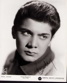 Paul Anka signed photograph