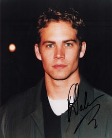 Paul Walker signed photo