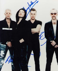 U2 band signed photograph