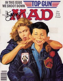Top Gun cast signed MAD magazine