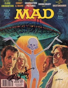 Close Encounters signed MAD magazine