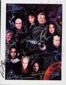 Babylon 5 cast signed photograph