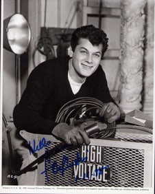 Tony Curtis signed photograph
