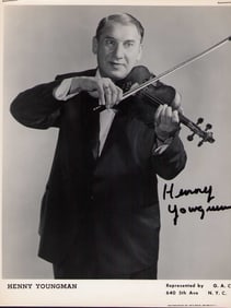 Henny Youngman signed photograph