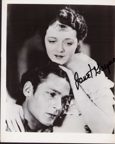 Janet Gaynor signed photograph