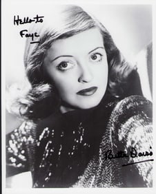 Bette Davis signed photograph