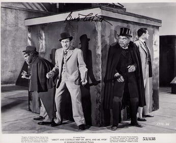 Bud Abbott signed photograph
