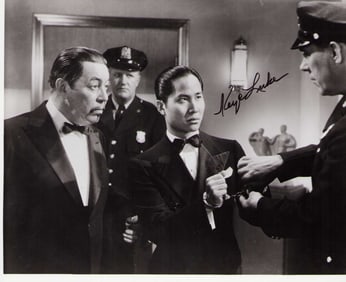 Keye Luke signed photograph
