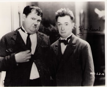 Stan Laurel signed photograph